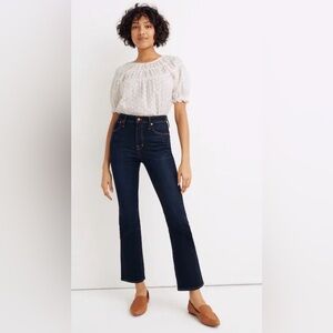 Madewell Curvy Cali Demi Boot Dark Jeans